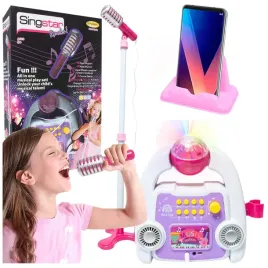 zestaw-do-karaoke-dla-dzieci-mikrofon-na-statywie-wzmacniacz-kula-disco