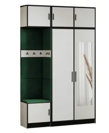 garderoba-dior-13-bialy-tkanina-zielona-lustro-z-nadstawka