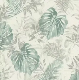 tapeta-dekoracyjna-liscie-dzungla-monstera-zielona-zmywalna