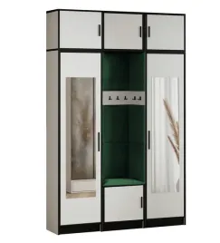 garderoba-dior-12-bialy-tanina-zielona-z-siedziskiem-lustro-z-nadstawka