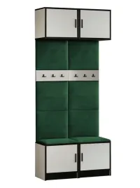 garderoba-z-nadstawka-dior-19-bialy-tkanina-zielona-tapicerowana