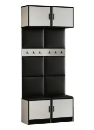 garderoba-z-nadstawka-dior-19-bialy-ekoskora-czarna-tapicerowana