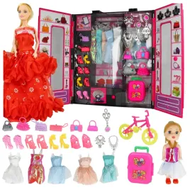 lalka-garderoba-duzy-zestaw-ubranka-buty-bizuteria-mala-laleczka-rowerek