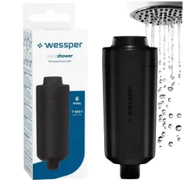 filtr-wody-prysznicowy-wessper-aquashower-kdf-czarny-do-prysznica-7500l
