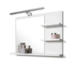 biale-lustro-z-polkami-i-z-kinkietem-led