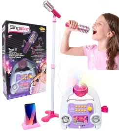 zestaw-mikrofon-dla-dzieci-karaoke-syntezator-kula-disco-led-nagrywanie