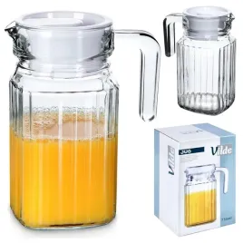 dzbanek-szklany-z-pokrywka-vilde-650-ml-ryflowany-kompaktowy-do-napojow