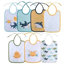 sliniak-dla-dziecka-bawelniany-wiazany-zestaw-7-sztuk-lorelli-chlopiece