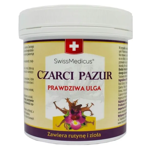 Maść Herbamedicus Czarci Pazur 250ml Z Rutyną Ziołami Na Bóle Mięśni I Staw