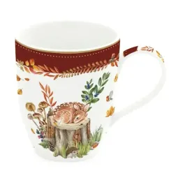 kubek-porcelanowy-350-ml-jesienny-lesne-zwierzeta-jelonek-i-lisek-jesien
