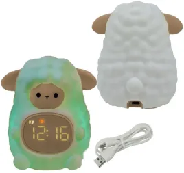 lampka-nocna-led-rgb-bezprzewodowa-akumulatorowa-owieczka-z-budzikiem-usb