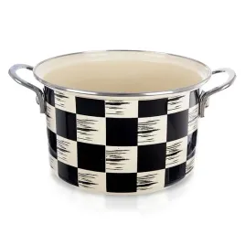garnek-emaliowany-4-l-orion-szachownica-22-cm-indukcja-zmywarka