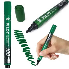 marker-permanentny-pilot-sca-100-zielony-okragla-koncowka