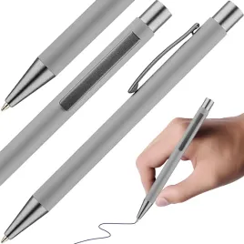 dlugopis-reklamowy-metalowo-gumowy-automat-szary-1-szt-niebieski-wklad