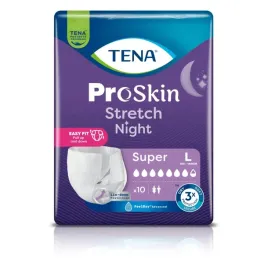 tena-stretch-proskin-super-night-pieluchomajtki-elastyczne-na-noc-l-10szt