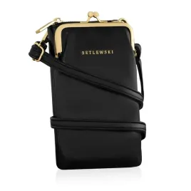 betlewski-mala-torebka-damska-etui-na-telefon-smartfon-czarna-skorzana-logo