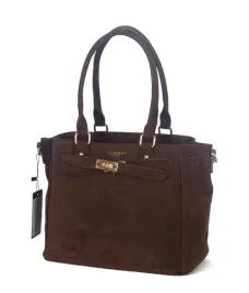 floraandco-paris-piekna-czekoladowa-zamszowa-torebka-kuferek-raczki-pasek