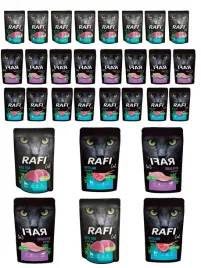 mokra-karma-dla-kotow-sterylizowanych-mix-3-smakow-rafi-cat-adult-30-x-100g