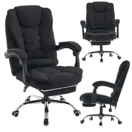 fotel-z-masazem-czarny-tkanina-podstawa-chrom-obrotowy-biurowy-podnozek