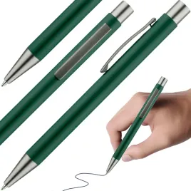 dlugopis-reklamowy-metalowo-gumowy-automat-zielony-1-szt-niebieski-wklad