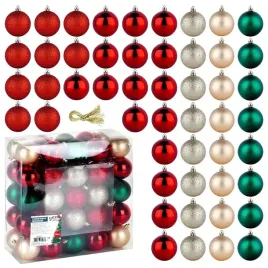 bombki-choinkowe-vilde-czerwone-zielone-szampanskie-6-cm-zestaw-50-szt