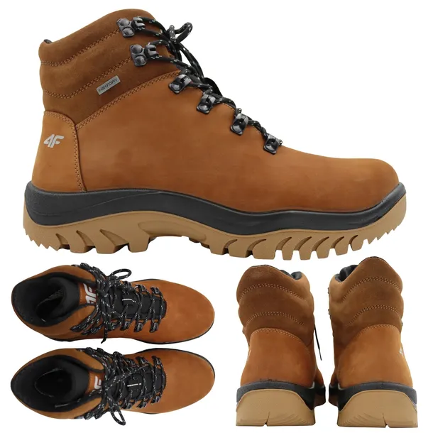 4f BUTY MĘSKIE TREKKINGOWE NA JESIEŃ ZIMĘ OBMH255 81S r. 42 SKARPETY GRATIS