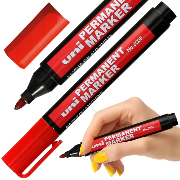 marker-permanentny-uni-320f-okragly-czerwony
