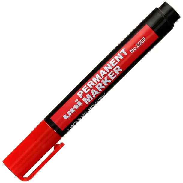marker-permanentny-uni-320f-okragly-czerwony-stan-opakowania-oryginalne