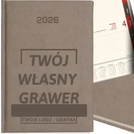 kalendarz-dzienny-a5-terminarz-2026-ksiazkowy-notes-z-grawerem-logo-szary