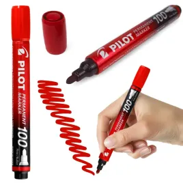 marker-permanentny-pilot-sca-100-czerwony-okragla-koncowka