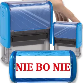 pieczatka-niebieska-automatyczna-napis-nie-bo-nie-gadzet-smieszna