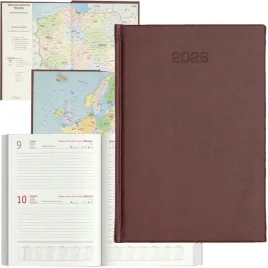 kalendarz-dzienny-a5-terminarz-2026-ksiazkowy-notes-planer-bordowy