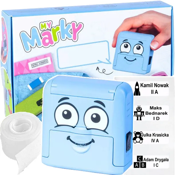 PIECZĄTKA ZESTAW COLOP DO ZNAKOWANIA UBRAŃ ODZIEŻY PERSONALIZOWANA