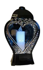 znicz-lampion-lustrzany-czarny-waza-serce-srebrne
