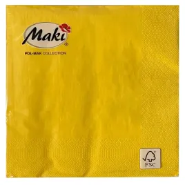 serwetki-papierowe-33x33-cm-20szt-trzywarstwowe-premium-zolte-ciemne