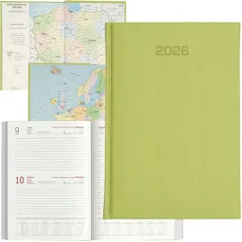 kalendarz-dzienny-a5-terminarz-2026-ksiazkowy-notes-planer-oliwkowy