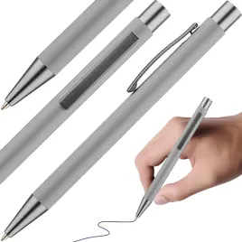 dlugopis-reklamowy-metalowo-gumowy-automat-szary-1-szt-niebieski-wklad