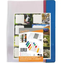 zestaw-okladek-na-podreczniki-darko-do-klas-1-3-z-naklejkami-8-sztuk