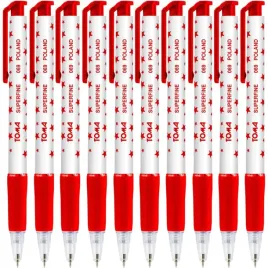 dlugopis-automatyczny-toma-superfine-069-w-gwiazdki-czerwony-zestaw-10szt