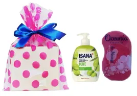 zestaw-prezenowy-isana-mydlo-w-plynie-z-pompka-gabka-kapielowa