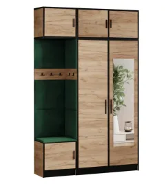 garderoba-dior-13-dab-craft-zloty-tkanina-zielona-lustro-z-nadstawka