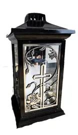 duzy-czarny-znicz-lampion-srebrny-krzyz-lustro-na-grob