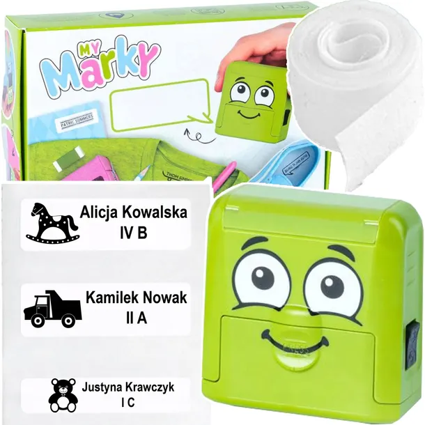 PIECZĄTKA FIRMOWA IMIENNA Z LOGO WŁASNY PROJEKT 6 WERSÓW COLOP C30 KOLORY