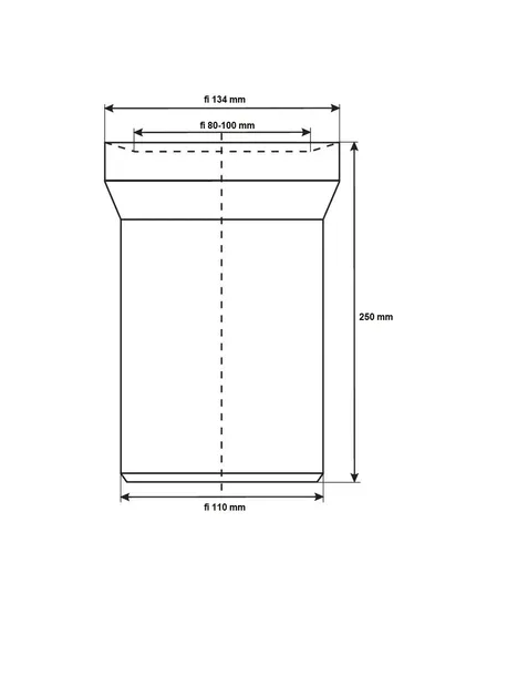 traper-prosty-fi-110-wc-250-mm-srednica-110-mm
