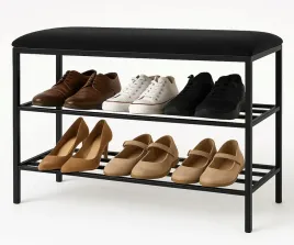 szafka-na-buty-z-dwoma-polkami-i-czarnym-siedziskiem-polka-regal-75cm-loft