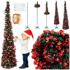 choinka-sztuczna-pop-up-czerwona-150-cm-rozkladana-stojak-dekoracje-led-3m