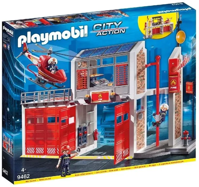 PLAYMOBIL KLOCKI DUŻA REMIZA STRAŻACKA 9462