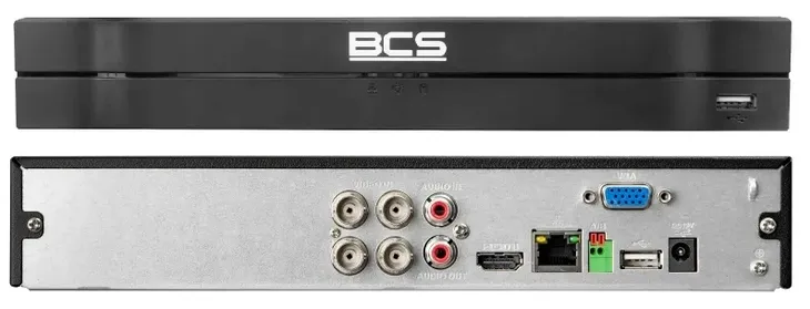BCS-L-XVR0401(7) REJESTRATOR IP + ANALOG 4 KANAŁOWY DO 5Mpx 16TB APLIKACJA