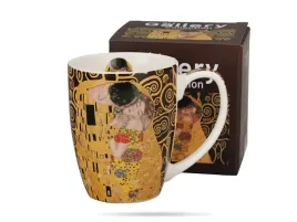 kubek-classic-360-ml-pocalunek-klimt-brazowy-porcelana-duo