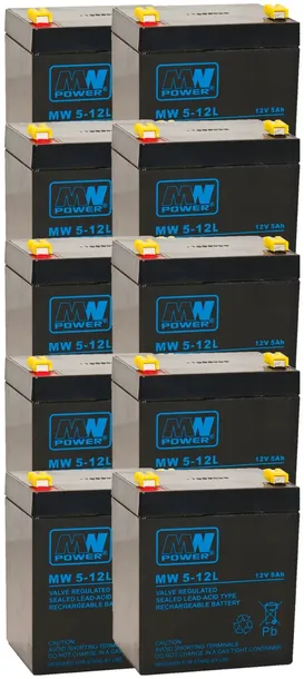 APCRBC143 RBC 143 ZESTAW AKUMULATORÓW PAKIET BATERII UPS APC 10x MW 5-12L